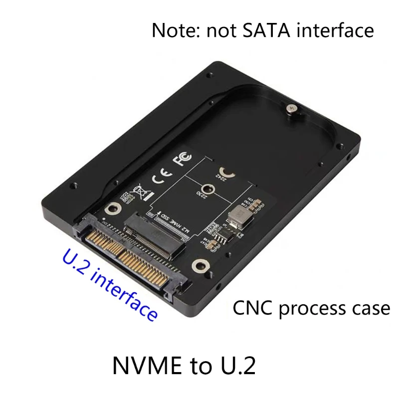 

H7JA SFF-8639 U.2 to NVMe M.2 M-key PCIe SSD Case Enclosure Converter SSD Adapter PCIe M2 Converter for Desktop Computer