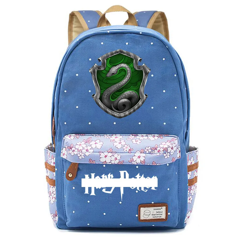 F0301 Горячая Волшебная школа Ravenclaw Орел детская школьная сумка для девочек Женская сумка рюкзак для подростков холщовый женский рюкзак