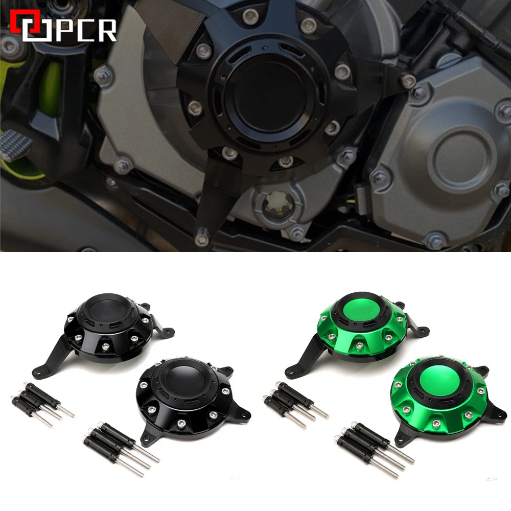 

Одна пара ЧПУ алюминия для Kawasaki Z1000 z1000 Z1000SX 2010-2019 2020 Защитная обтекатель двигателя мотоцикла боковая защита корпуса статора