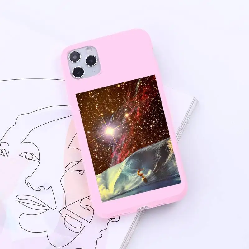 

Interesting life and universe Phone Case Candy Color for iPhone 6 7 8 11 12 s mini pro X XS XR MAX Plus