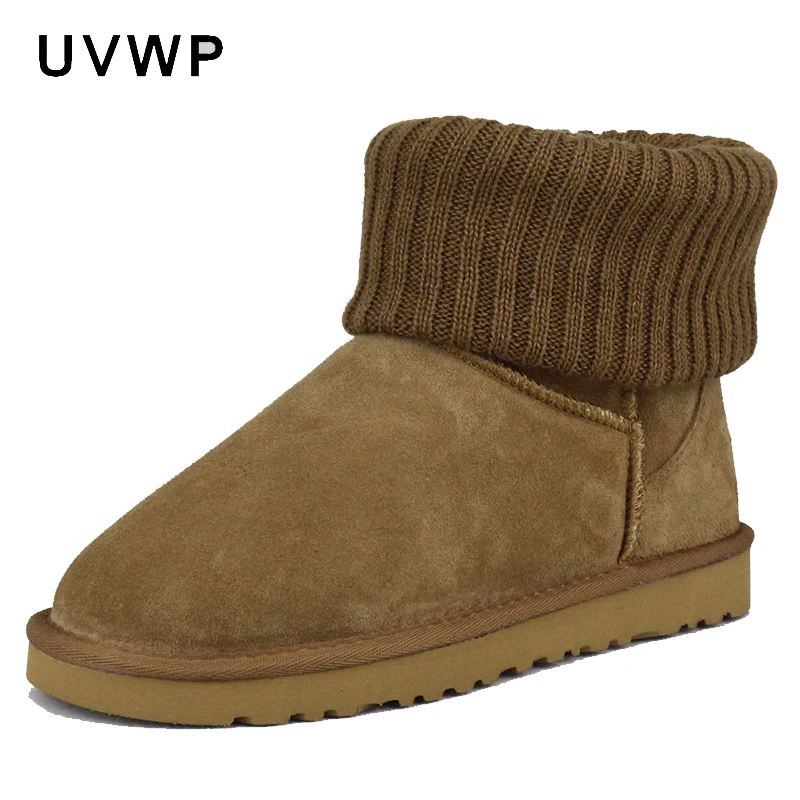 Новые модные зимние женские боты высокого качества теплые сапоги Теплые из