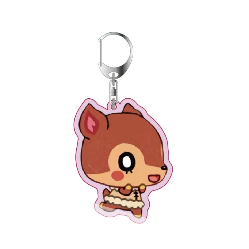 Животные рождественские аниме аксессуары милый брелок для ключей с героями