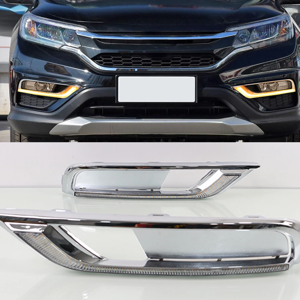 2 шт. Автомобильные светодиодные дневные ходовые огни для Honda CRV CR-V 2015 2016 |