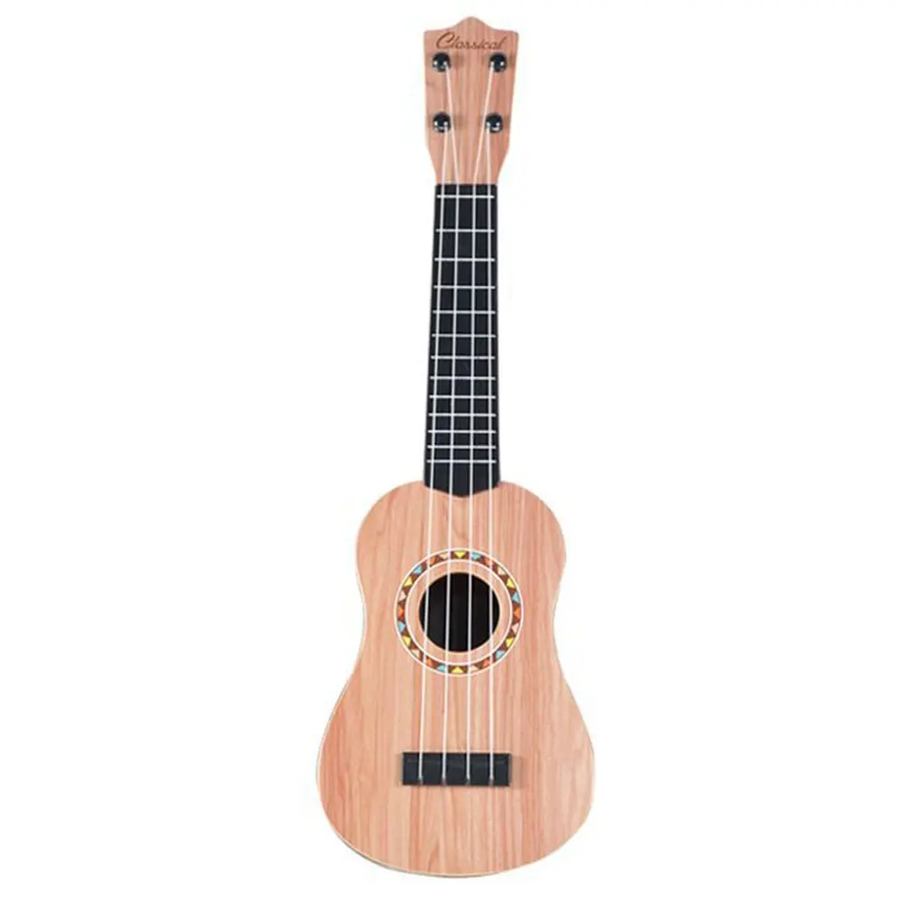 Укулеле 21 дюйм Имитация древесины 4 струны Uke Bass струнный музыкальный инструмент