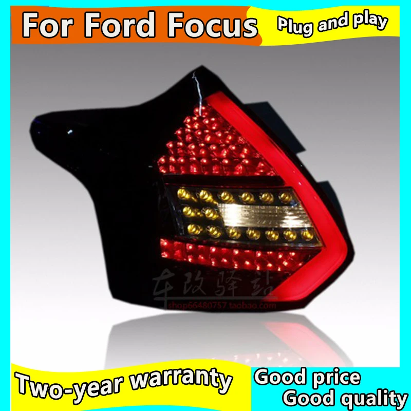Автостайлинг для Ford Focus 3 задние фонари 2012 2014 фокус ЛЮК задний светодиодный фонарь