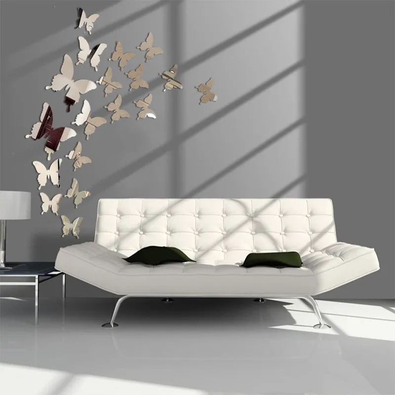 зеркало карманное для макияжа косметическое12 шт. съемные Зеркальные Стикеры в