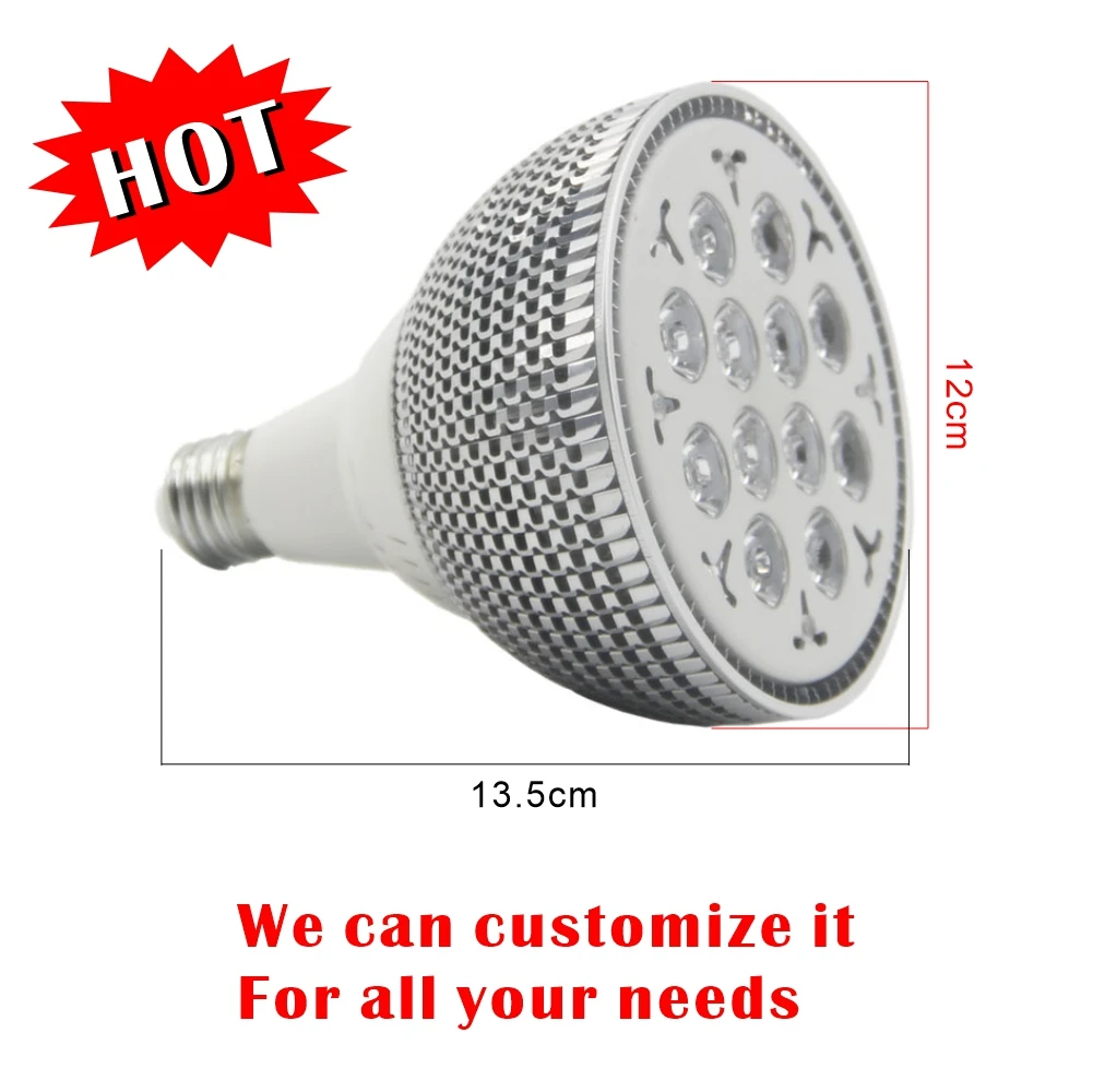 

660nm 850nm 24W Red LED Therapy Light E27 LED Red Lamp Pain Relief For Skin rejuvenation Anti-Aging