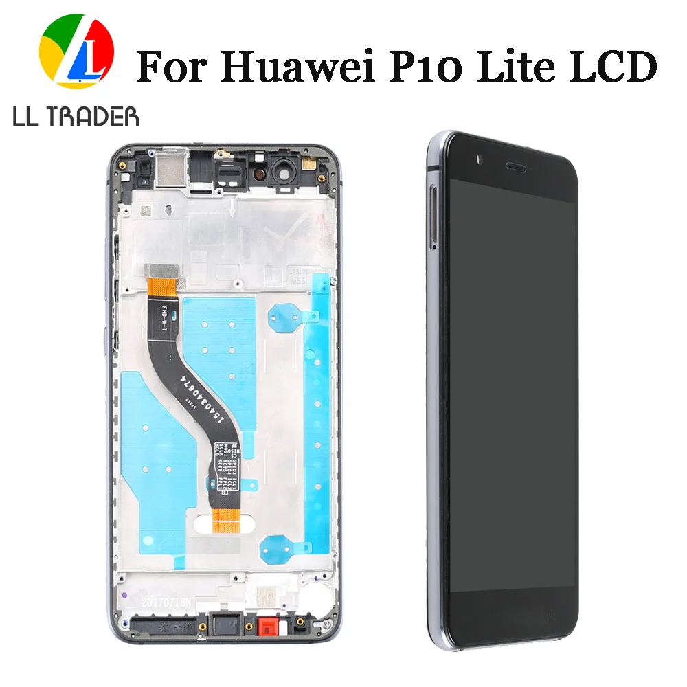 Замена ЖК дисплея для Huawei P10 Lite экран Pantalla сенсорный цифровой преобразователь