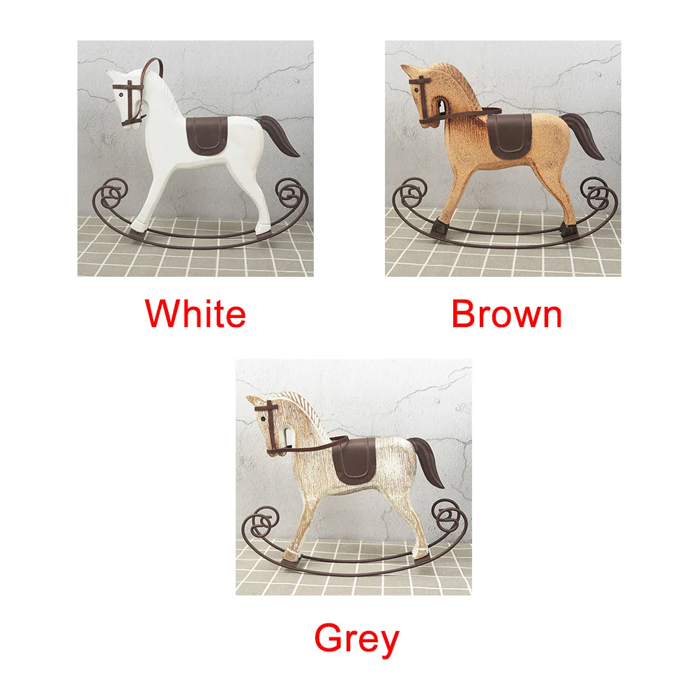 Подарки ретро гостиная деревянная лошадь ремесла Статуэтка Настольный орнамент