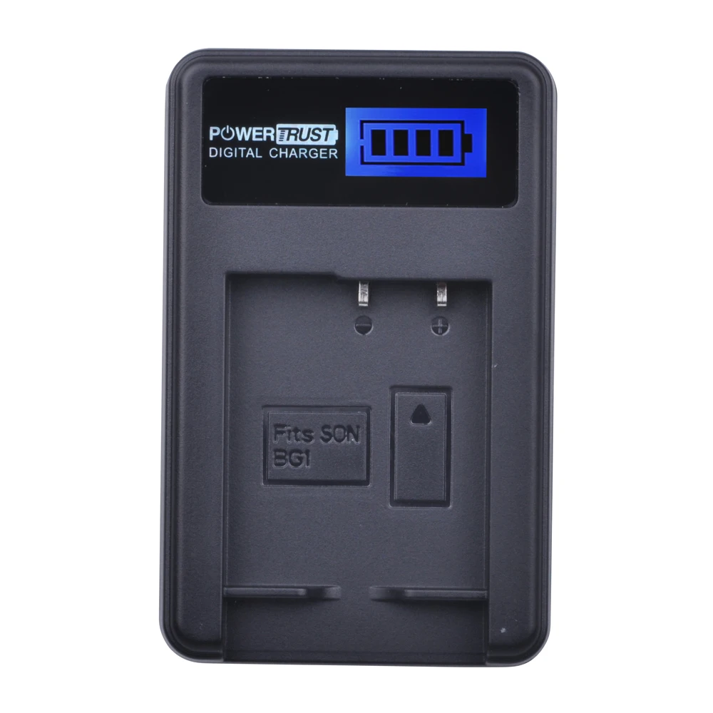 PowerTrust NP BG1 NPBG1 батарея + ЖК зарядное устройство USB для Sony DSC H3 H7 H9 H10 H20 H50 H55|Цифровые