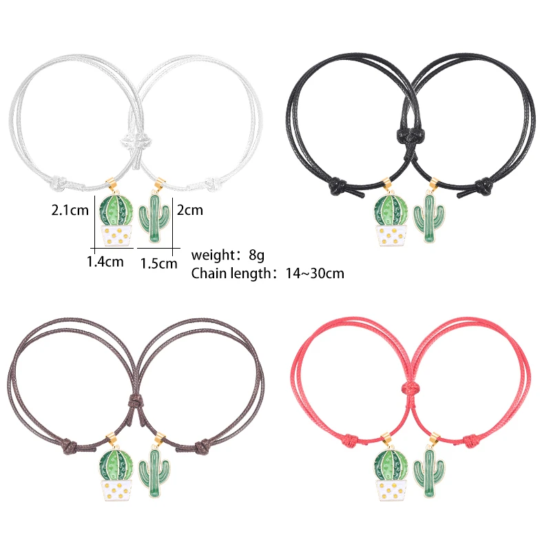 Лучший друг 2 шт набор браслет завод Фея шар в горшке кулон сплав Мода для мужчин и