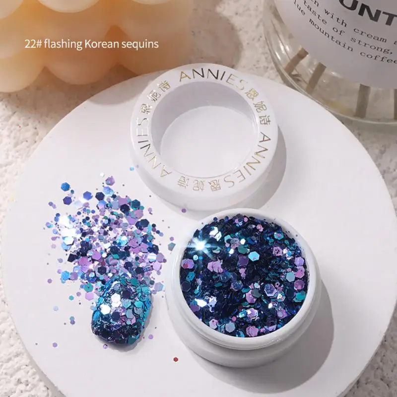 1 коробка смешанных Лазерных 3D ультратонких блесток для ногтей блестящие хлопья