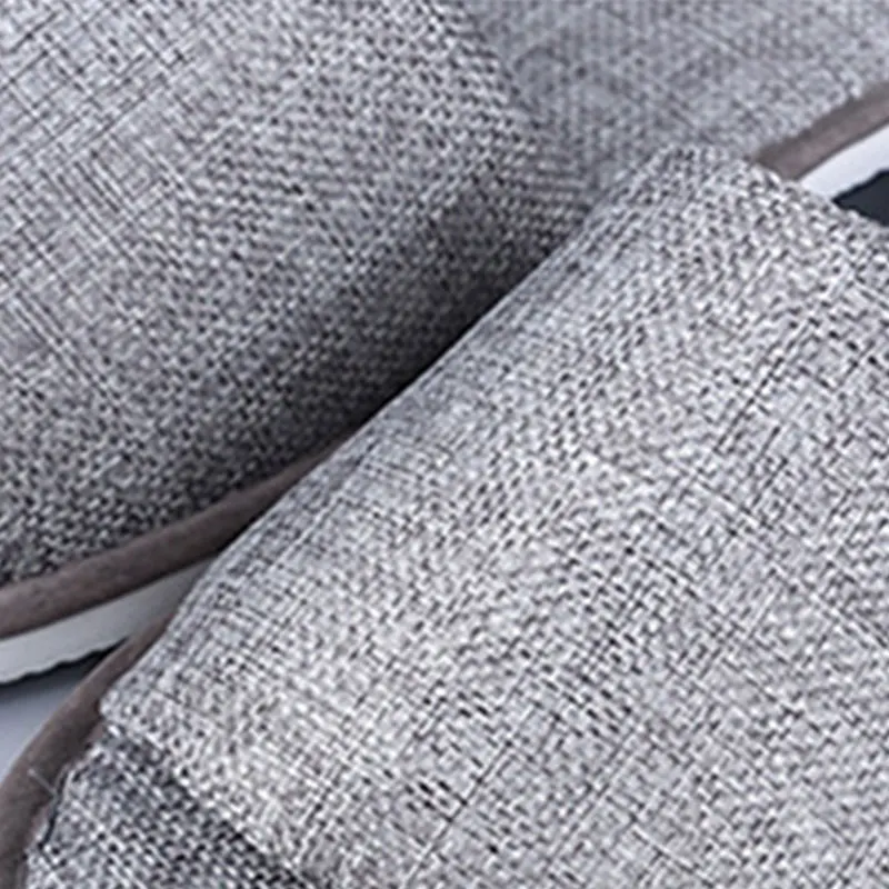 Unisex Flip Flop Slippers Disposable Summer Linen Non-Slip Slipper Indoor Travel Portable Solid Slippers Home Guest Slipper