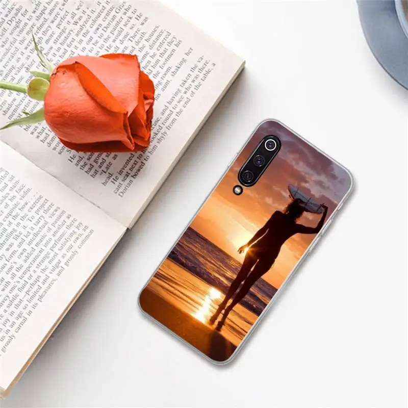

Summer beach surfboard surfing Phone Cases For Xiaomi Redmi note 7 8 9 A t k30 max3 9 s 10 pro lite