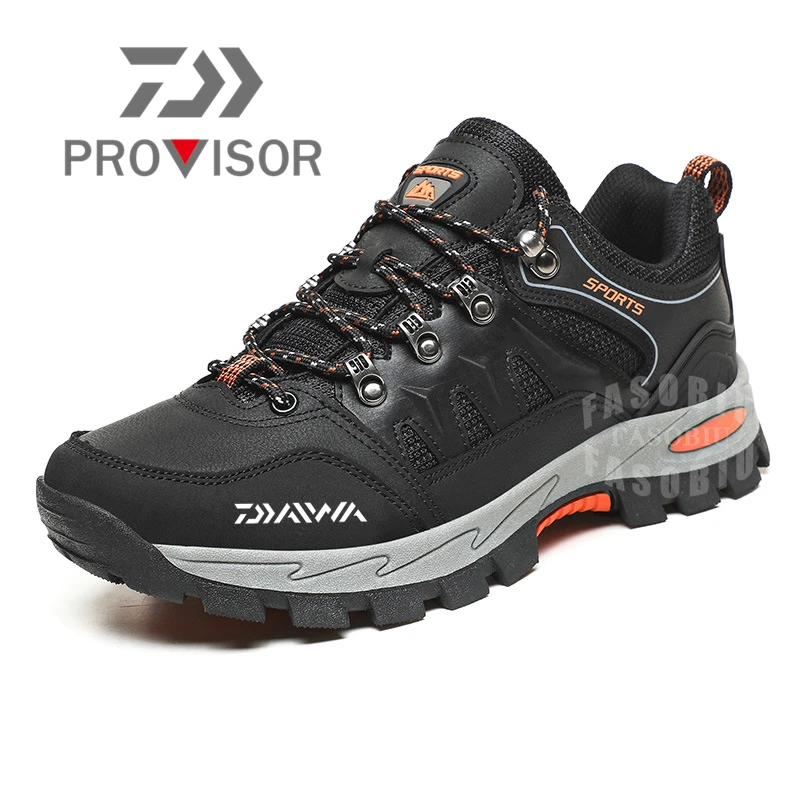 

Daiwa 2021 Autumn Winter Outdoor Mountaineering Shoes Men's Anti-skid Wear-resistant Lovers Cross-country Hiking Fishing Shoes