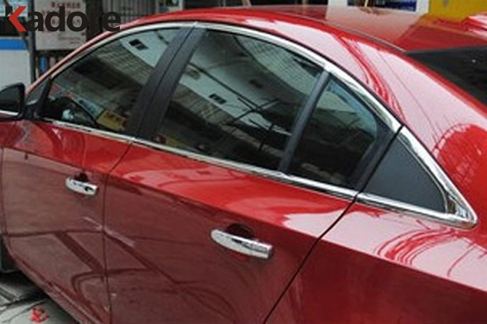 Полная накладка на окно для Hyundai Verna Solaris 2010 2011 2012 из нержавеющей стали молдинговая