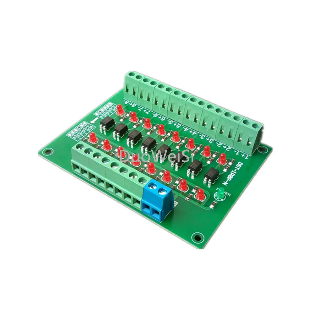 NPN 8 канальный фотоэлектрический изоляционный Модуль PLC уровень напряжения