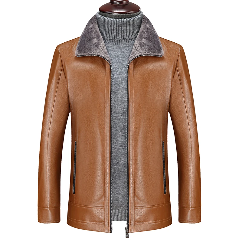 plus size 8XL 7XL 6XL Men Sheep skin Jacket Fleece Motorcycle Bomber Black Leather Coats Male Outerwear Winter Keep warm | Мужская