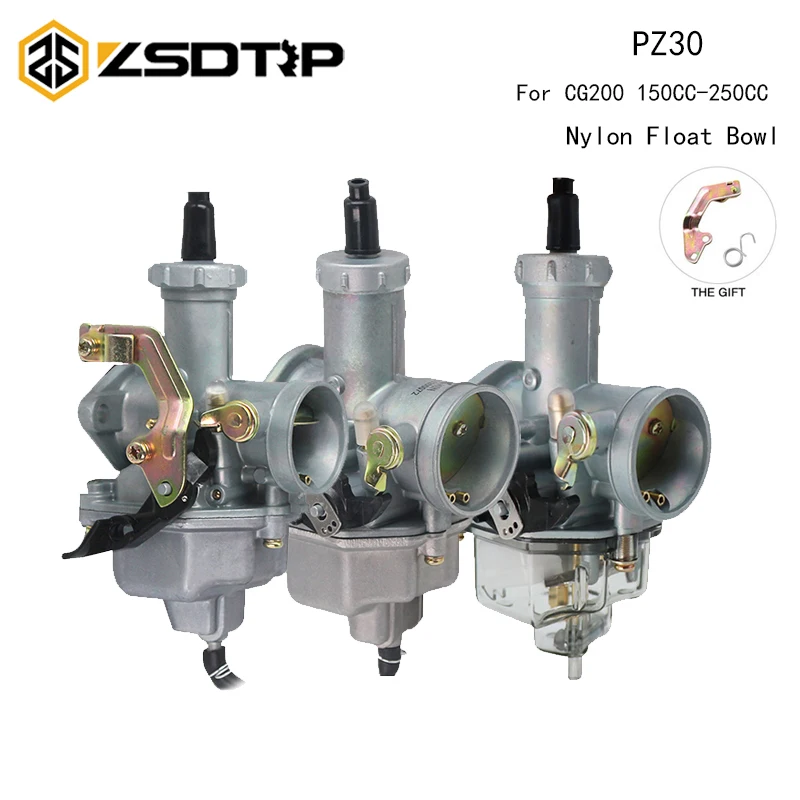 

PZ30 30mm Carburetor Accelerating Pump Racing For 200cc 250cc Cable Choke Dirt Bike ATV Quad