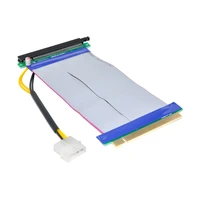 chenyang 16x pci e express to 16x riser extender card with molex ide power ribbon cable 20cm