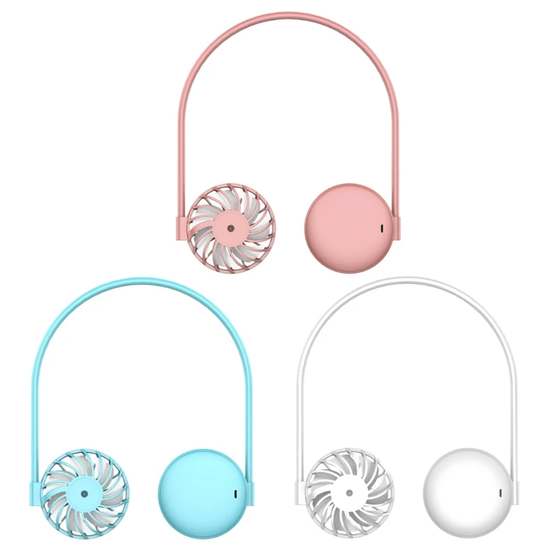 

Бесшумное портативное ожерелье Подвесной шейный вентилятор USB зарядка маленький воздушный охладитель