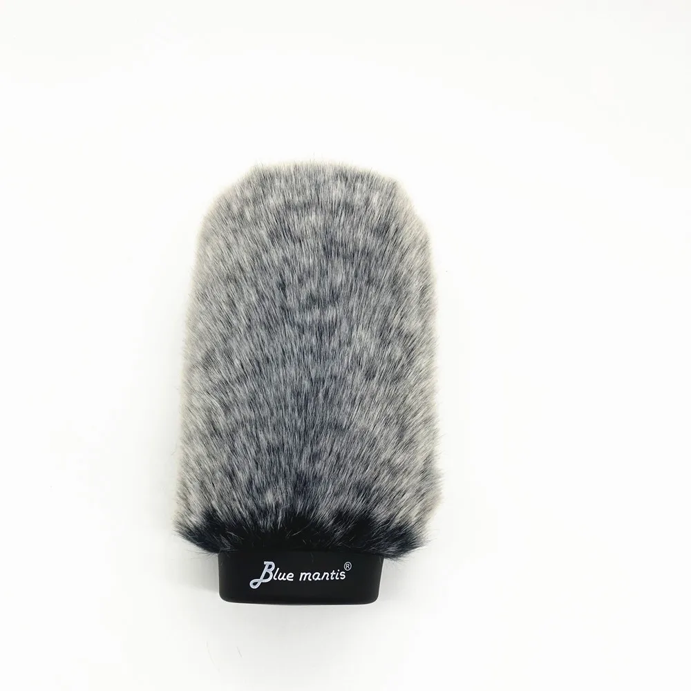 Fur Windscreen Furry Windshield Muff for mke600 Ecm673674 Condenser Microphone Wind Shield Protection Outdoor Interview Mic 12cm images - 6