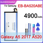 GUKEEDIANZI батарея EB-BA520ABE для Samsung GALAXY A5 2017 A520 SM-A520F 2017 Edition A520F 4900 мАч, Аутентичные инструменты Trackcode