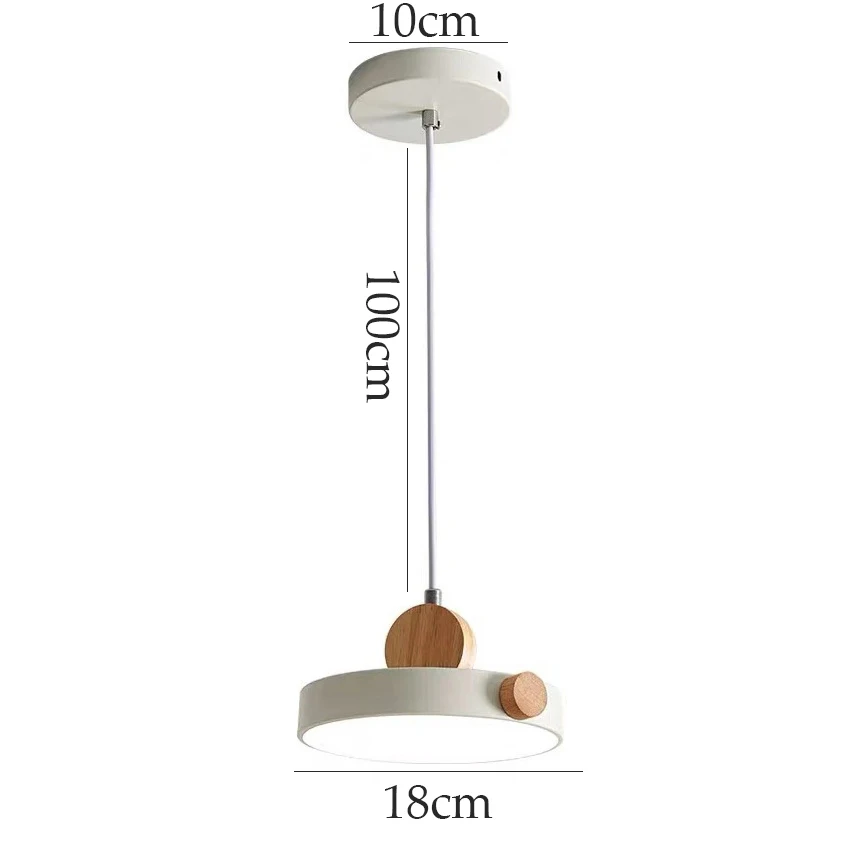 Современный дизайнерский скандинавский простой деревянный подвесной