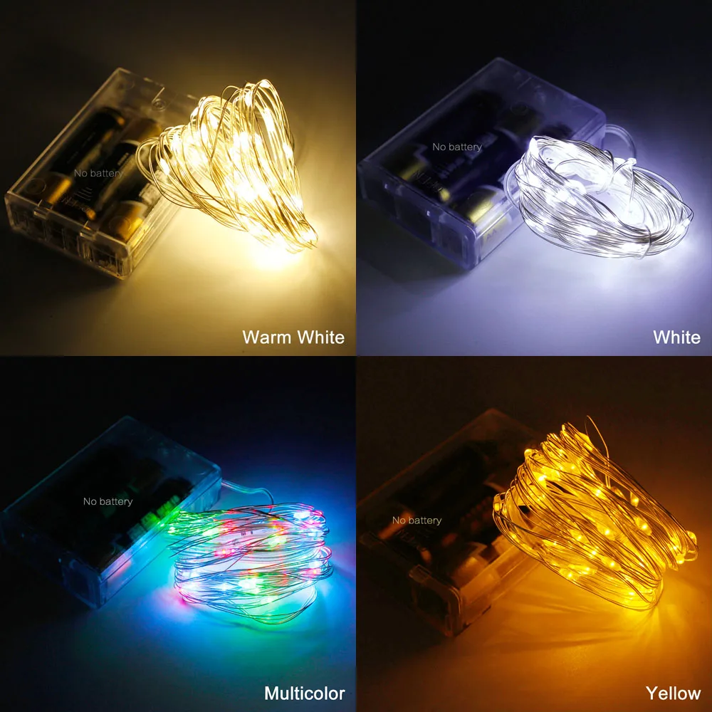 Рождественская светодиодная гирлянсветильник 5 м 10 Новогодняя гирлянда