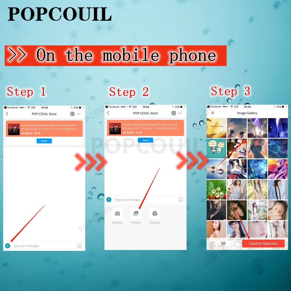 POPCOUIL DIY Роскошные Пользовательские чехол для Samsung Галактики M10 A10 20 30 40 50 60 70 S10 S8 S9 J4
