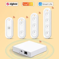 tuya zigbee 3 0 wireless portable remote control scene switch compatible with smart life home assistant zigbee2mqtt smartthings