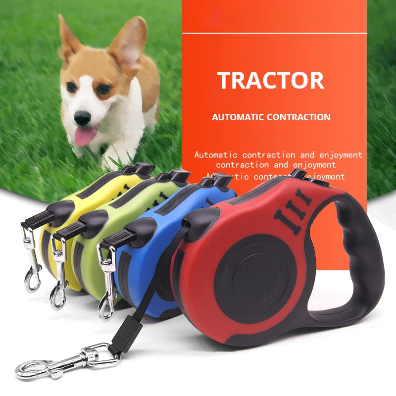 

Pet Supplies 3/5m Durable Automatic Retractable Belt Dog Walking Polyester Leash Suitable For Small And Medium-sized Dogs