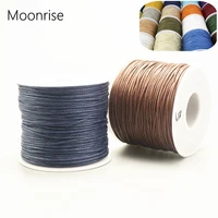24 70m 1mm waxed cotton cord for beading craft diy bracelet necklace braided string thread jewelry findings making hk042