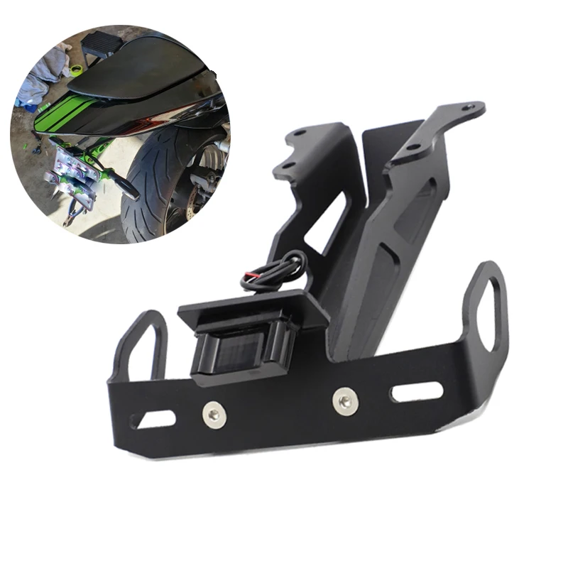 

Задний держатель номерного знака мотоцикла для Yamaha MT09 FJ09 Tracer 900 2015-2020, аксессуары, рамка, кронштейн крыла