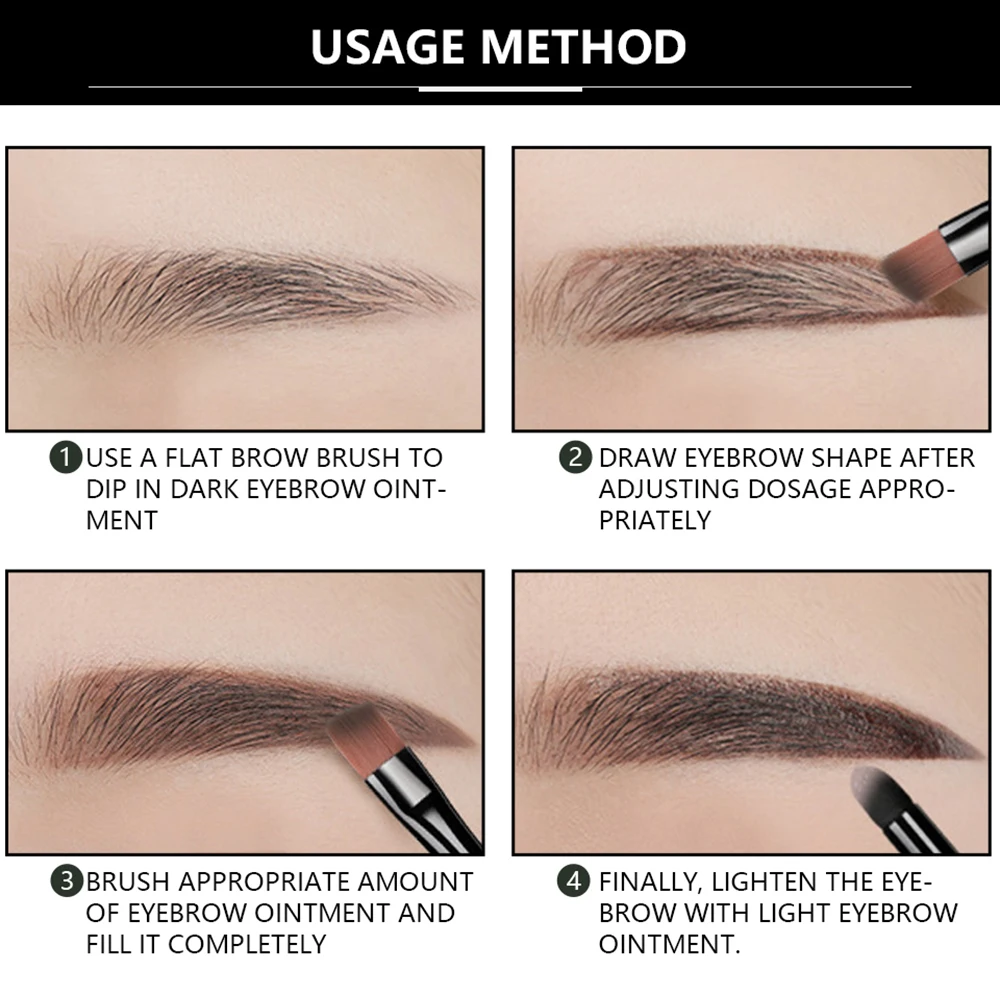 FTEENPLY краска для бровей Гель оттенок натуральный крем глаз с кистью