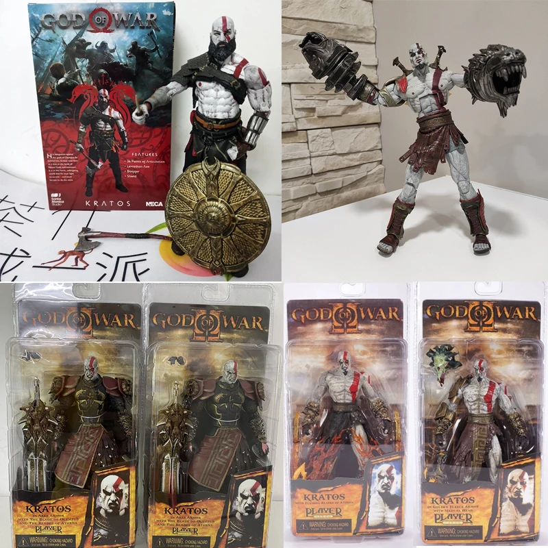 

NECA God of War 3 Ghost of Sparta Kratos God of War 2 II Kratos In Ares Armor W Blades Action Figure Collectible Model Toy Doll