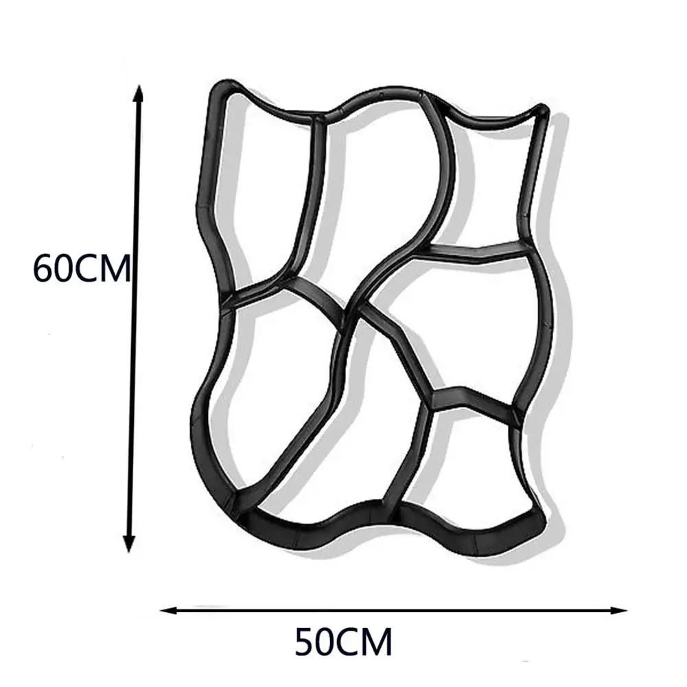 

60cmx50cm Irregular Pavement Mold DIY Paving Cement Brick Concrete Path Maker Garden Stone Road Pavement Garden Supplies
