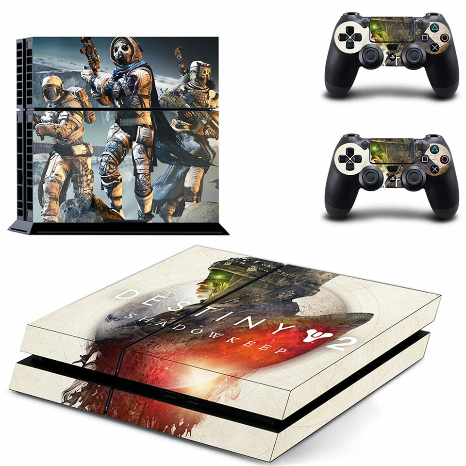 Виниловая наклейка для PS4 консоли PlayStation 4 и 2 контроллера Skins Destiny 2| |
