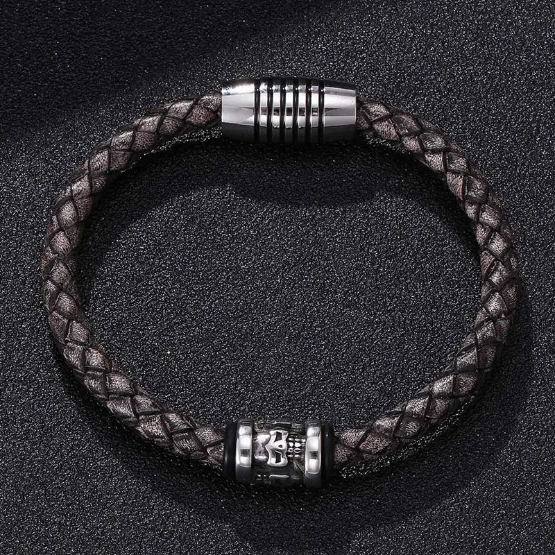 Новинка модный мужской и женский браслет с черепом оптовая продажа браслеты из