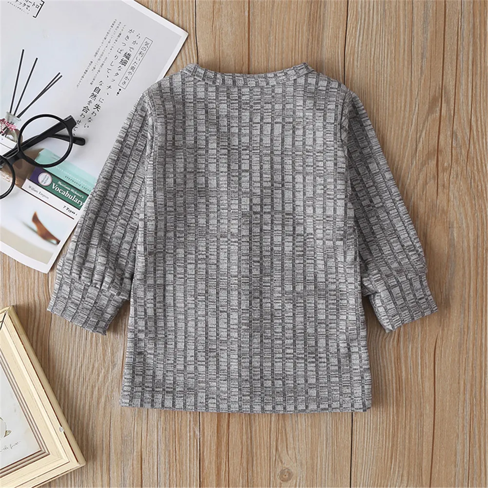 0-3Y Newborn Baby Unisex Kid Top Jacket Coat Knitted Sweater Solid Single Breasted Autumn Outfit Clothes |