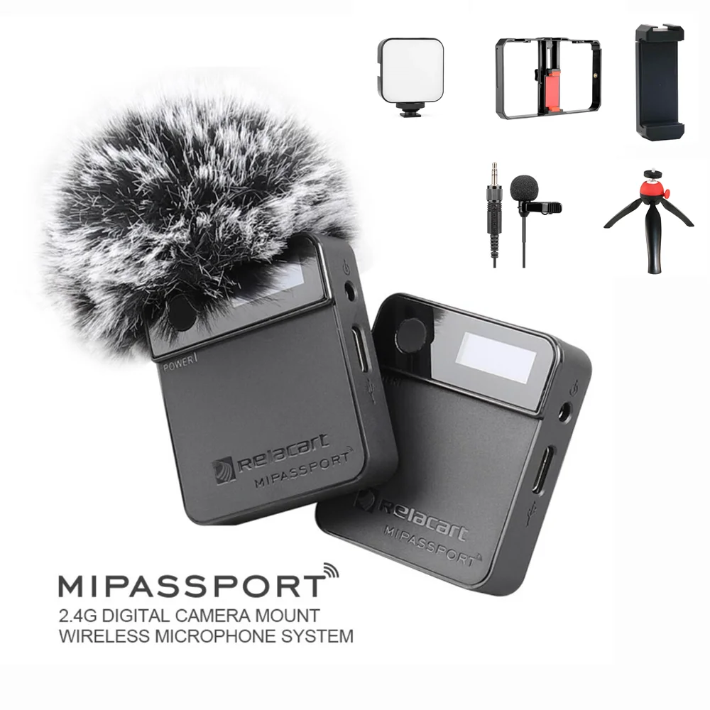 Портативный петличный микрофон Relacart Mi1 Mipassport 2 4G Беспроводная микрофонная