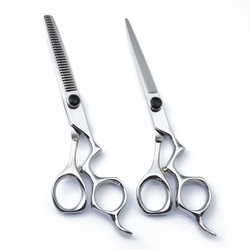 

Инструмент для стрижки, филировки, укладки, 6 дюймов, ножницы для волос, изогнутая ручка, парикмахерские ножницы, обычные Парикмахерские ножницы