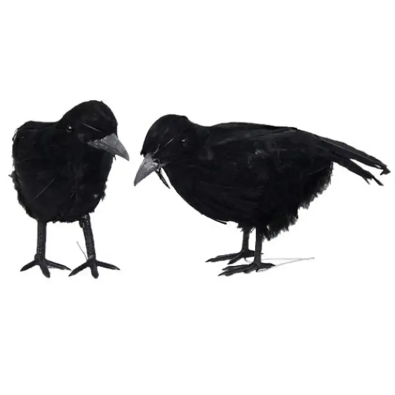 Новинка Имитация черного ворона имитация фильма Хэллоуин искусственная птица