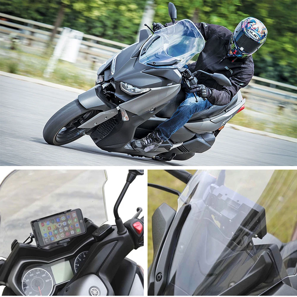 suitable for yamaha xmax 300 xmax300 motorcycle accessories front mobile phone holder smartphone gps navigation board holder free global shipping