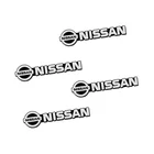 4 шт., алюминиевые автомобильные наклейки на колонки для Nissan Qashqai j11 j10 X Trail t32 Juke Tiida Leaf