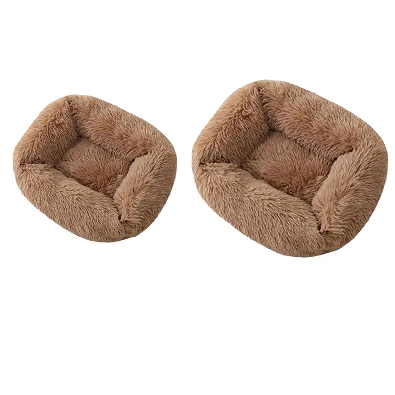 

Square Super Soft Dog Bed Warm Plush Cat Mat Dog Beds For Large Dogs Puppy Bed House Nest Cushion Pet Product Accessories