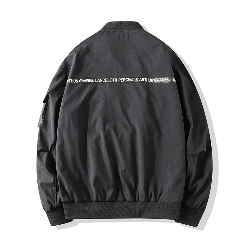 

Men Bomber Jacket 2021 Mens Mulit-Pocket Cargo Bomber Jackets Steetwear Hip Hop Windbreaker Coats Outwear