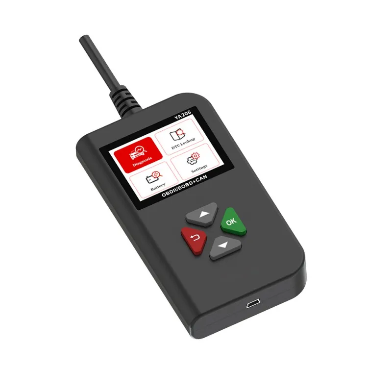 

1PCS YA-206 Code Reader Car Diagnostic Tool Full Obd2 Scanner Check Engine Vehicle Code Reader For O2 Sensor EVAP System