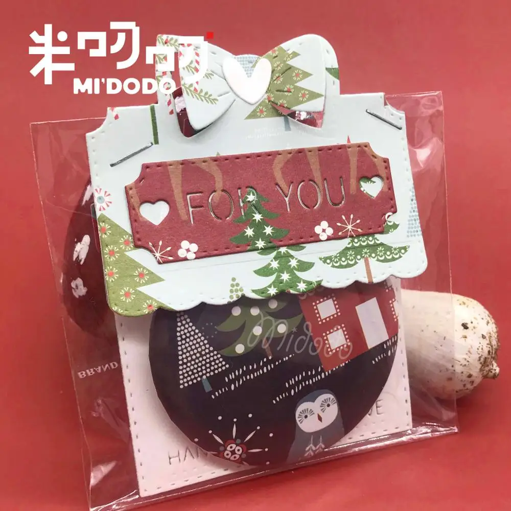 Пресс формы с бантом и рукояткой Рождественский подарок на день рождения