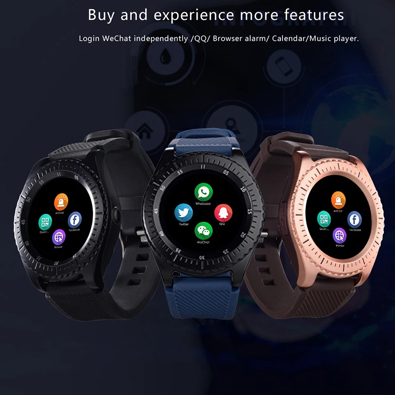 Bluetooth Смарт часы Z3 Android для звонков с sim картой TF пульсометр кровяное давление